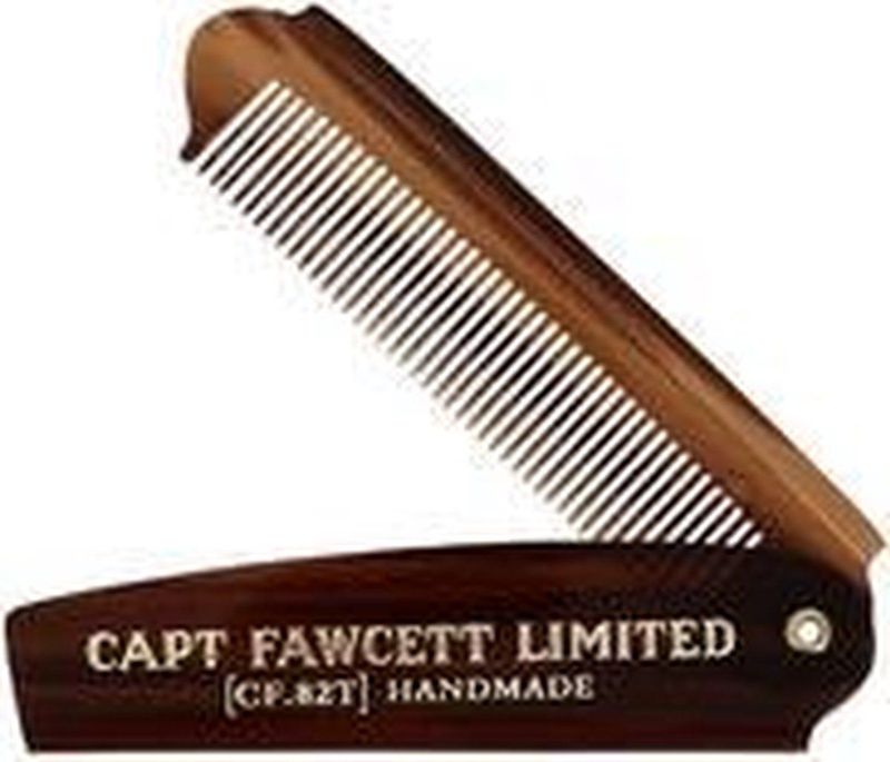 Captain Fawcett - Vouwbare Baardkam - 19,3 cm - Hout