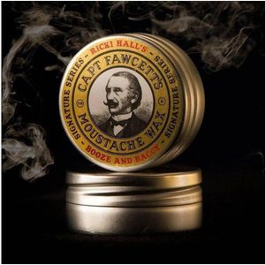 Captain Fawcett - Moustache Wax - Booze & Baccy - 15 ml - Aluminium Potje