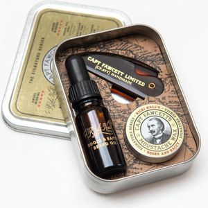 Captain Fawcett - Grooming Survival Kit - Baardolie - Snorrenwax - Kam