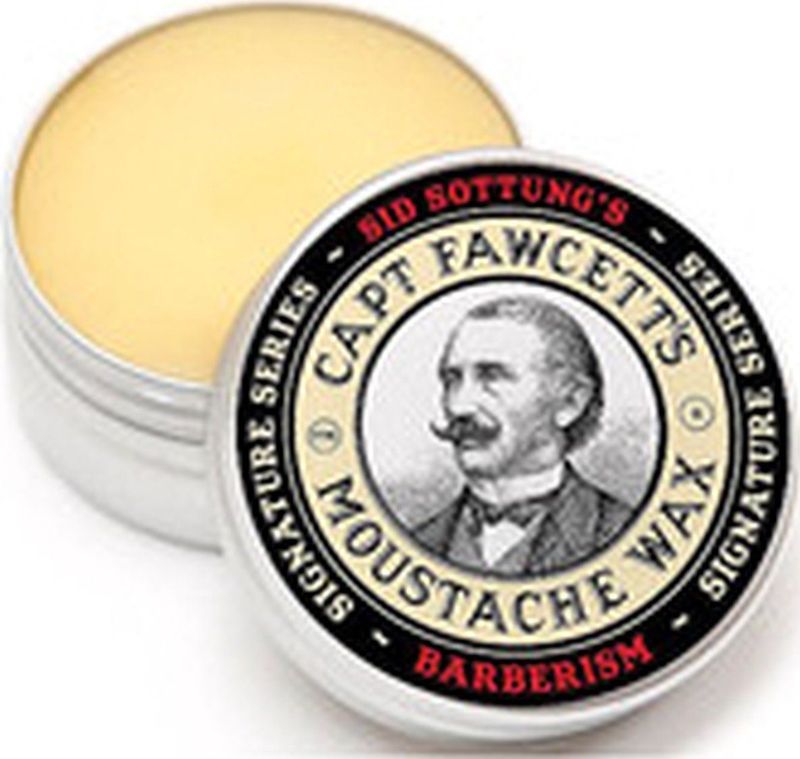 Captain Fawcett - Sid Sottung's Barberism - Moustache Wax - 15 ml - Aluminium Blikje