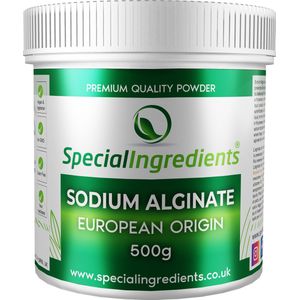 Sodium Alginaat - 500 gram - Sodium Alginate - Natriumalginaat - Hydrocolloïd - Sferificatie & Reverse Spherification - Perfecte Bolvorming - Vegan Bindmiddel - Moderne Gastronomie - Moleculair Koken - Hersluitbare Pot - Recycled Plastic