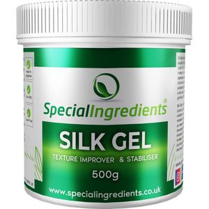Silk Gel - 500g - Voor Professioneel IJs - Textuurverbeteraar & Emulgator - Perfect voor Romig IJs & Sorbets - Stabiliseert Gebak & Crèmes - Vegan & Glutenvrij - Moderne Gastronomie - Moleculair Koken - Hersluitbare Pot - Recycled Plastic**