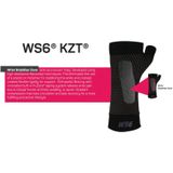 OS1st - WS6 - Polsbandage - Zwart - Nylon - Compression Zone Technology®