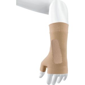 OS1st WS6 polsbandage maat XL – naturel – carpaal tunnel syndroom – polspijn – artritis – verbetert de bloedsomloop – vermindert zwelling – ondersteuning van medische kwaliteit – vochtafvoerend - naadloos