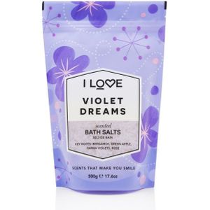 I Love Scents Bath salts violet dreams 500gr