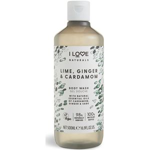 I Love Naturals - Lime, Ginger & Cardamom - Douchegel - 500 ml