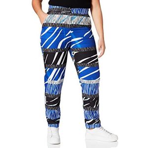 Liquorish Blauwe Zebra Print Broek voor dames, Veelkleurig, 38 NL