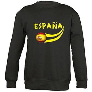 supportershop Sweat kinderen zwart Spanje voetbal