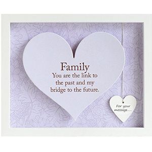 Arora Fotolijst in hartvorm met opschrift ""Family"" 7602