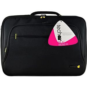 Tech air TANZ0109V3 Klassieke koffer met schouderriem voor laptops met 17-18,4 inch (35,4 cm), comfortabele grip, voorvak, voetjes, zwart