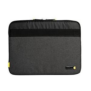 Techair Slipcase Eco essential 12-14,1 inch hoes grijs/zwart, donkergrijs, 35,8 x 27 x 2,5 cm