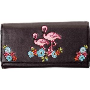 Dancing Days - Flamingo Dames portemonnee - Zwart