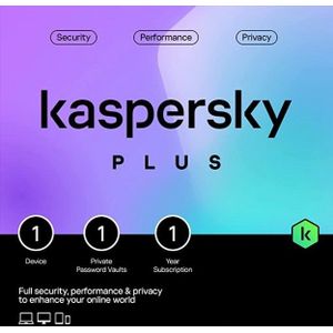 Kaspersky Plus - Antivirus - 1 Installatie - 12 maanden - Windows, Mac & Android