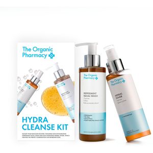The Organic Pharmacy - Hydra Cleanse Kit - Peppermint Facial Wash en Herbal Toner - 200 ml en 150 ml