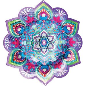 Spin Art windspinner Mandala Star Flower 30cm