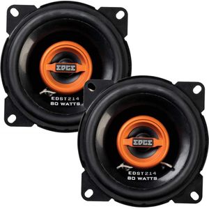 EDGE Audio EDST214-E6 4” Co-axial speaker - 40/80 W (RMS/MAX), Black