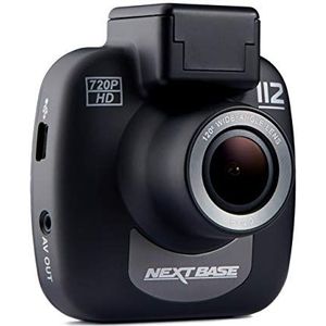 Nextbase 112-720p HD dashcam bewakingscamera & auto-camera met DVR-opnamefunctie - 120° kijkhoek (zwart)