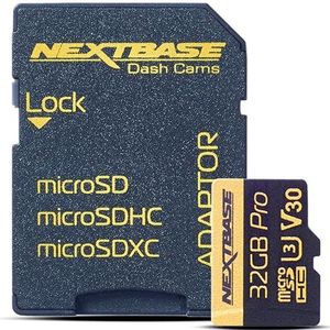 Nextbase Dashcam (32 GB, microSDXC, U3, UHS-I), Geheugenkaart, Zwart