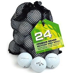 Second Chance Callaway Hex Golfballen, Categorie A, Uniseks, Wit, 24 Stuk