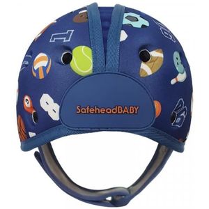 Babyveiligheidshelm met flexibel schuim, ultralicht, verstelbaar, 7-24 maanden, blauw, SafeHead Baby Sporty, SHB004