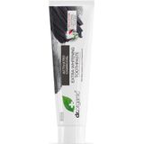 Dr Organic Geactiveerde Houtskool Tandpasta, Extra Whitening, Natuurlijk, Veganistisch, Dierproefvrij, Zonder Parabenen & SLS, Gerecycled & Recyclebaar, Biologisch, 100ml