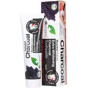Dr Organic Charcoal Blekende tandpasta 100 ml