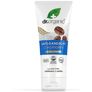 Dr Organic Coffee Anti-Dandruff Conditioner, Healthy Scalp, Mens, Womens, Natural, Vegan, Cruelty-Free, Paraben & SLS-Free, Organic, 200ml, Packaging may vary