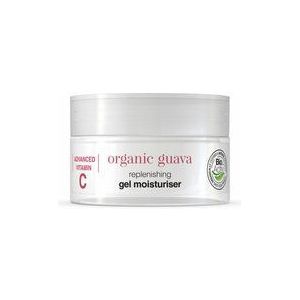 Dr Organic Guave Gel Moisturiser, Vitamine C, Verhelderend, Voor Mannen, Voor Vrouwen, Natuurlijk, Veganistisch, Dierproefvrij, Zonder Parabenen & SLS, Gecertificeerd Biologisch, 50ml