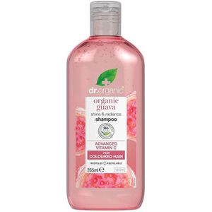 Dr Organic Guave Shampoo, Vitamine C, Gekleurd Haar, Voor Mannen, Voor Vrouwen, Natuurlijk, Veganistisch, Dierproefvrij, Zonder Parabenen & SLS, Biologisch, 265ml