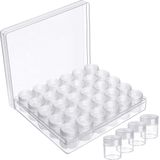 Kurtzy Helder Plastic Kralen Opslag Organizer Doos – 30 Kleine Verwijderbare Compartiment Containers met Deksels voor Diamond Dot Painting Kralen, Sieraden, DIY Nail Art, Glitter en Borduurwerk