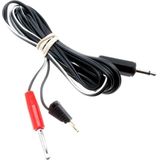 E-Stim - Electrosex Accessoires - Bi Cable - Standard 3.5 Mm Mono Jack Plug