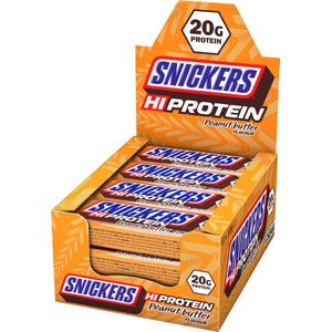 Snickers Hi Protein Bar - Proteïne Repen - Eiwitreep - Peanut Butter - 12 repen (684 gram) - 1 Doos