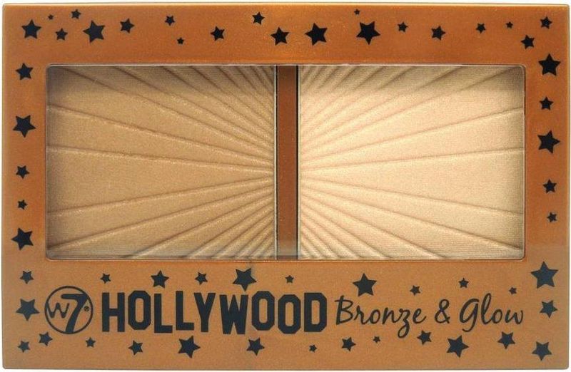 W7 - Hollywood Bronze & Glow - Bronzer & Highlighter - Compact - Zacht