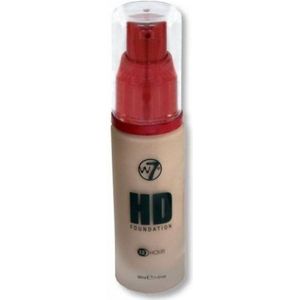 W7 HD Foundation - Natural Beige (30ml) | Light to Medium Coverage, Lightweight and Long Lasting