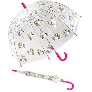 Susino X-brella 17025 kinderparaplu eenhoorn transparant, kleurrijke eenhoorn, 60 centimeters, paraplu