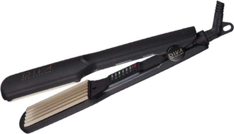 Diva - Pro Digital Crimper - Haarstyler - Zwart - Professioneel Gebruik
