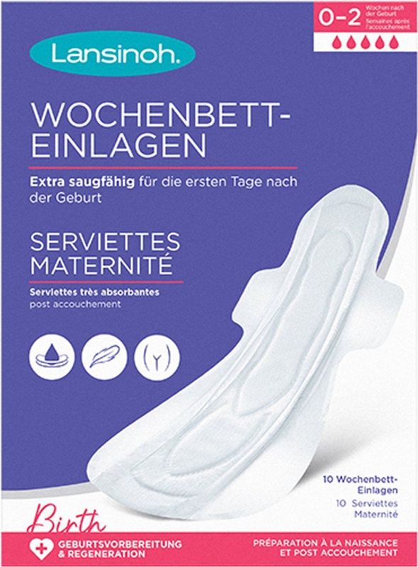 LANSINOH - Postnatale Pads - Wit - Set van 10