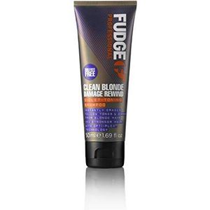Fudge - Clean Blonde Damage Rewind - Violet-Toning Shampoo - 50 ml