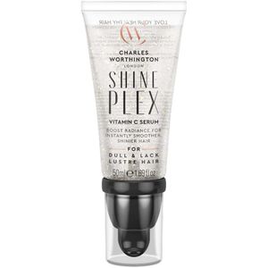 Charles Worthington ShinePlex Glass Shine Serum, Vitamine C om het haar te hydrateren en te voeden, salongladmakende behandeling voor vrouwen, 50 ml