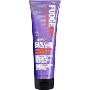 Fudge - Everyday Clean Blonde Damage Rewind Shampoo - 250 ml - Violette Pigmenten