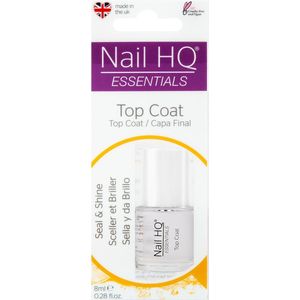 Nail HQ Essentials - Top Coat - Nagellak - 8 ml - Veganistisch