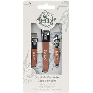 So Eco 80 40 082 nagelknipper Trio, zilver, één maat