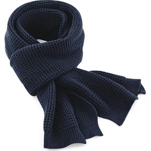 Beechfield Classic Waffle Knit Sjaal Blauw