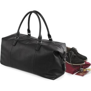 Senvi Weekender Bag - Kleur Zwart - Leatherlook - 30 liter