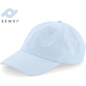 Senvi Low Profile 6 Panel Dad Cap - Kleur Pastel Blauw