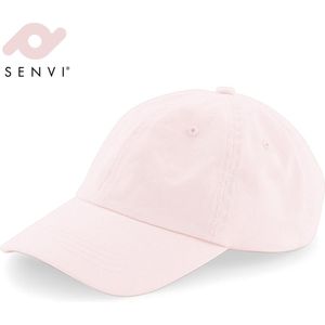 Senvi Low Profile 6 Panel Dad Cap - kleur Pastel Pink