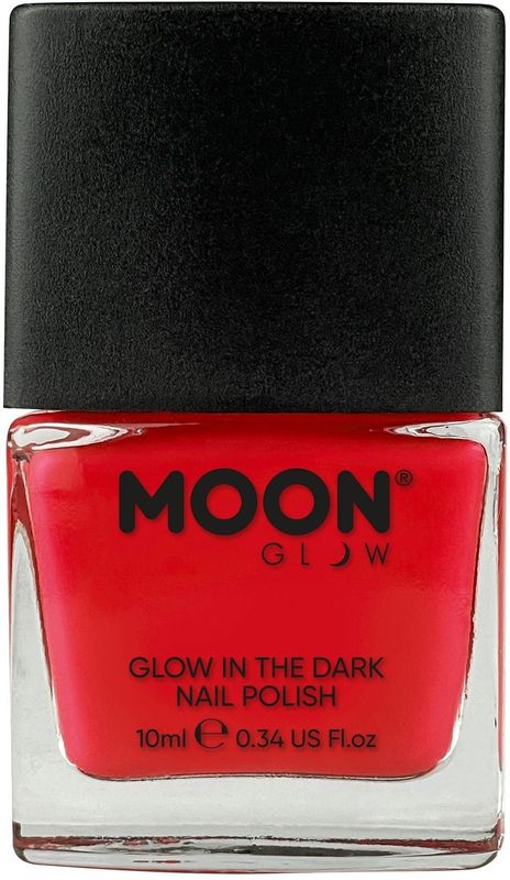 Glow-In-The-Dark Nagellak - Rood - Fluorescerend - UV-reactief