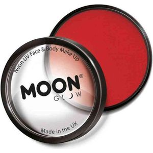 Moon Glow Neon UV Pro Face Paint Intense Red 36g