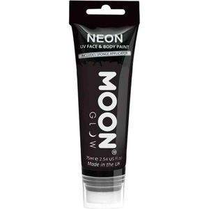 Moon Glow Neon UV Face Paint with Sponge Applicator Black 75ml