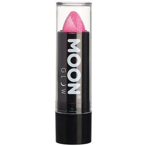 Moon Glow Neon UV Glitter Lipstick Hot Pink 4.2g